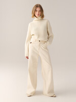 Lois Skater flare ecru wool rinse