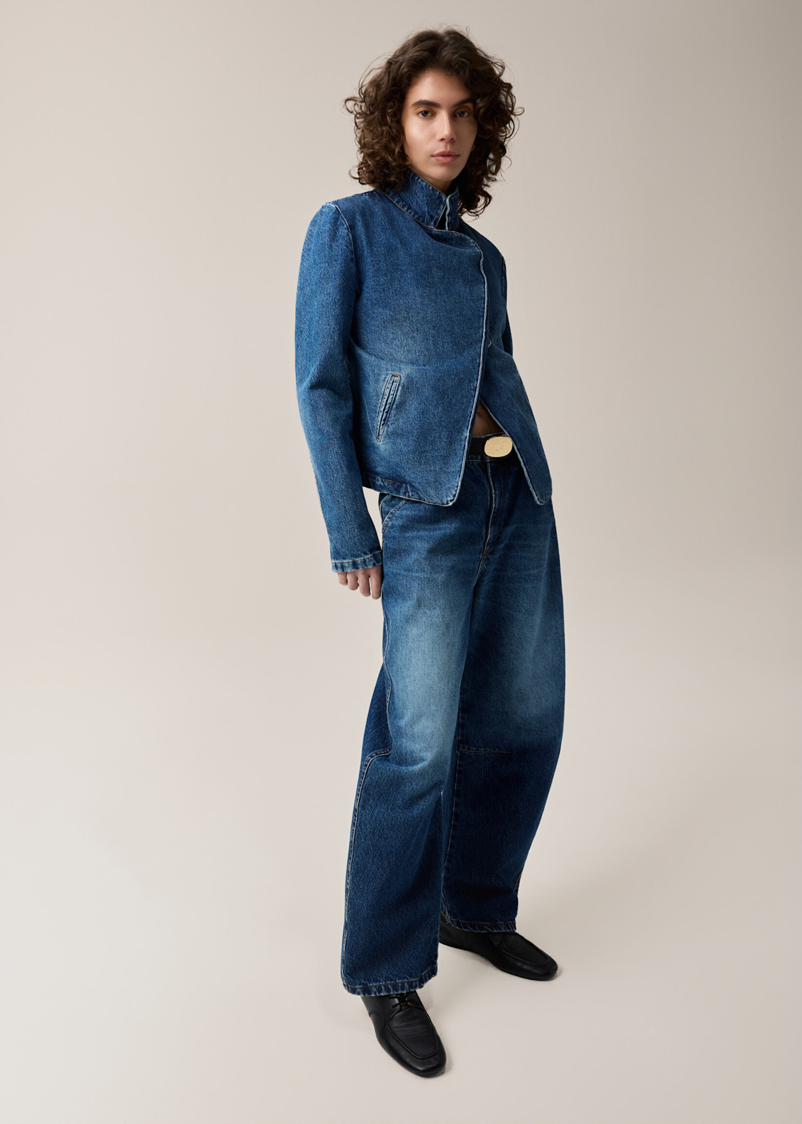 Lois Dali chino Jackson winter dark stone