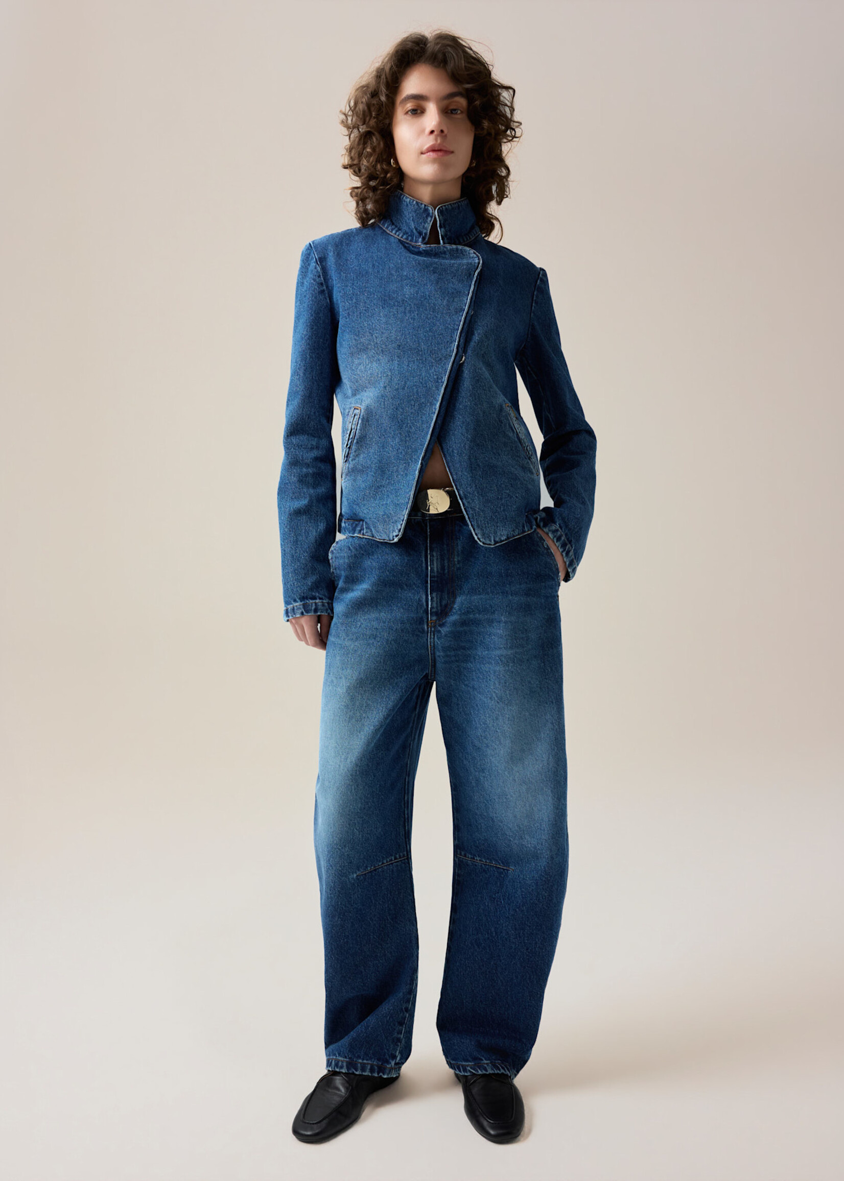 Lois Dali chino Jackson winter dark stone
