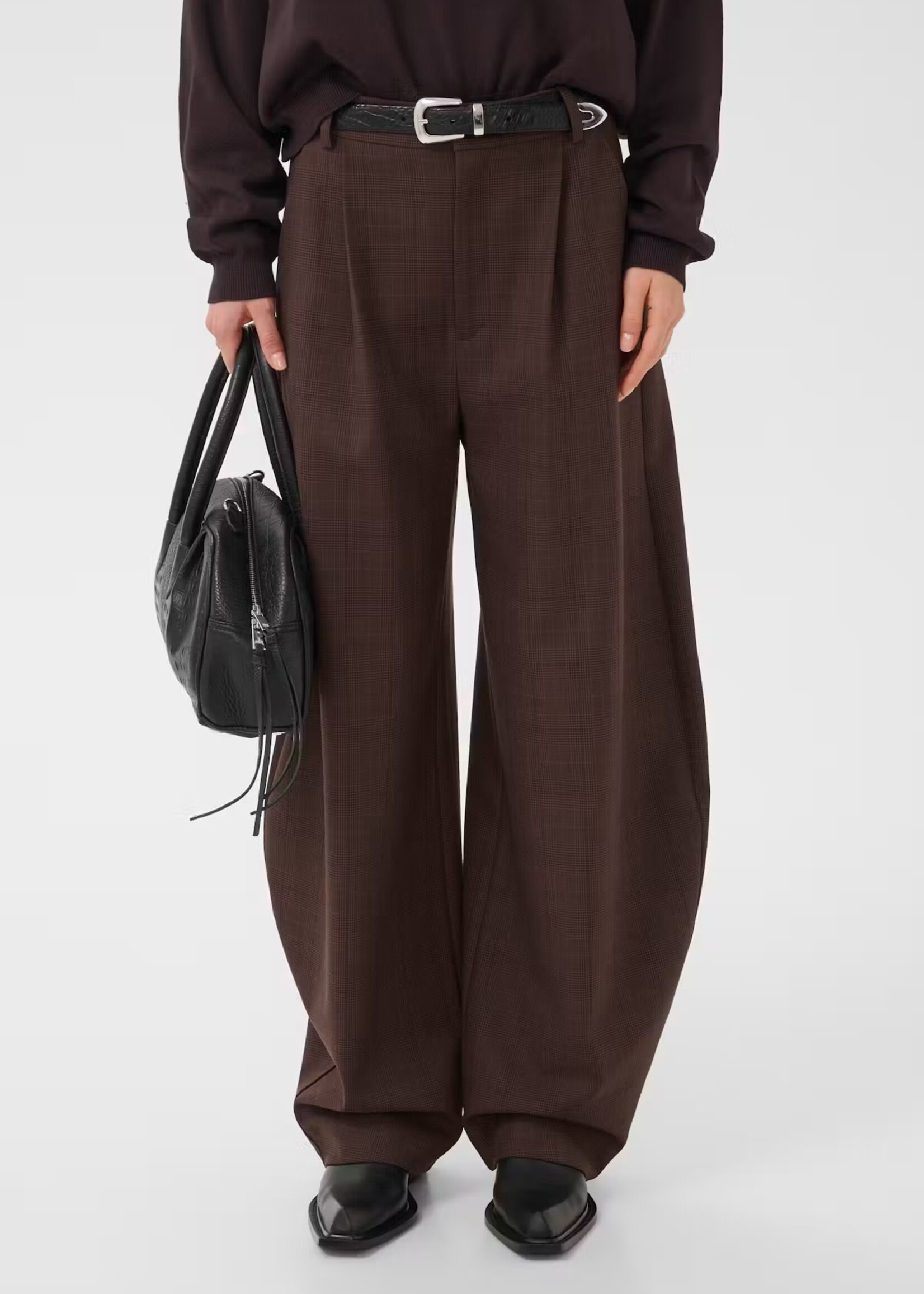Gestuz Lavana pants brown check
