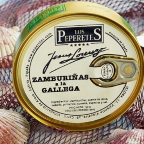 Peperetes Los Peperetes Jakobsmuscheln nach Galizischer Art 150g Peperetes Los Peperetes Jakobsmuscheln nach Galizischer Art 150g