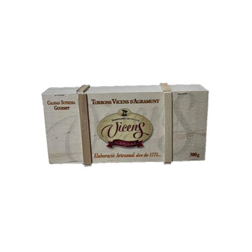 Vicens Turrón Duro Gourmet Holzkiste 300g Vicens Turrón Duro Gourmet Holzkiste 300g