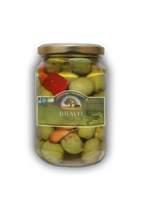 Bravo Bravo Aceitunas "chupadedos" en aceite de oliva