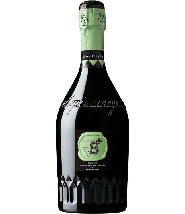 V8+ Vineyards Sior Carlo Prosecco Brut Millesimato DOC in geschenkdoos