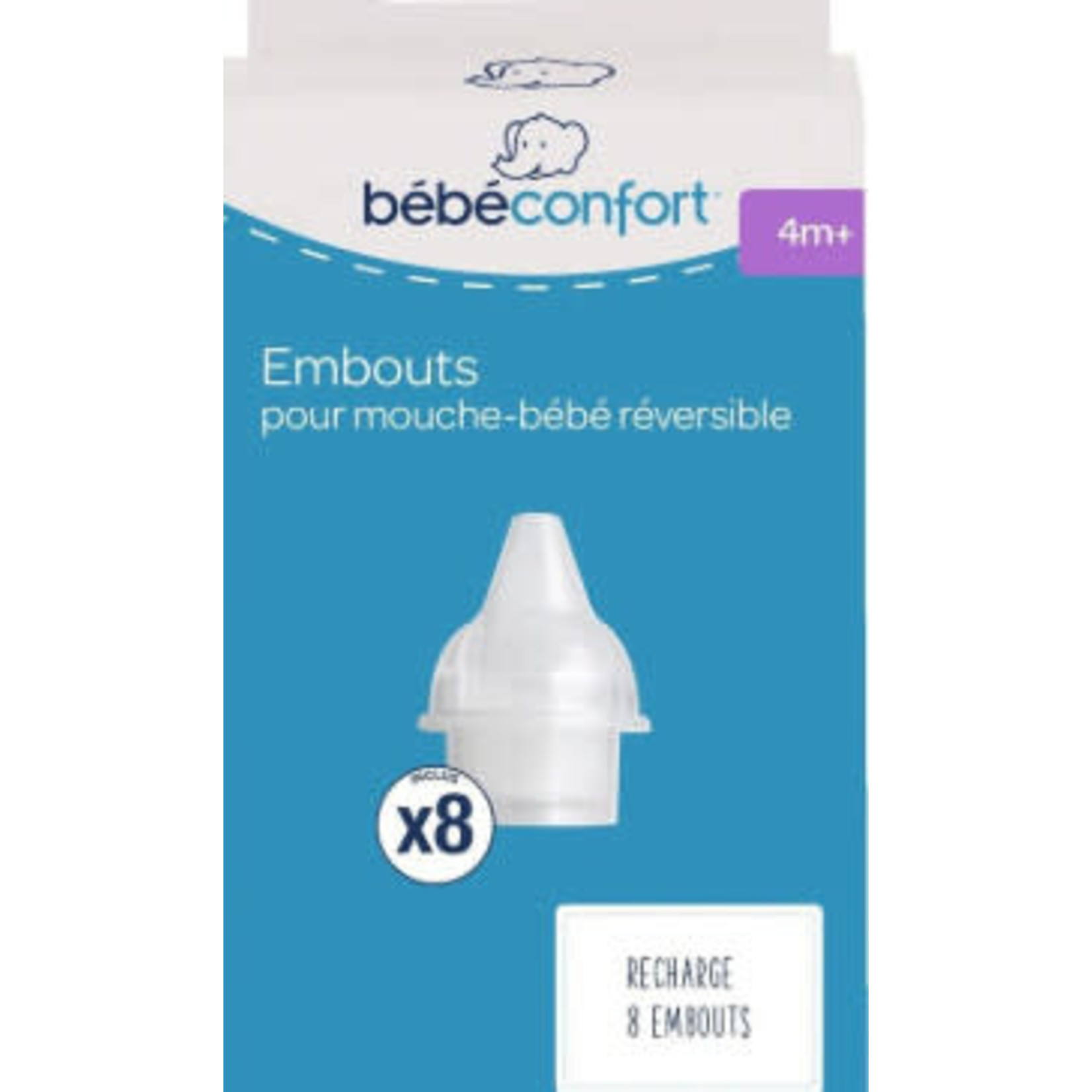 Bebe Confort 8 Disposable Tips Refill For Reversible Baby Nasal Aspirator Little Stars