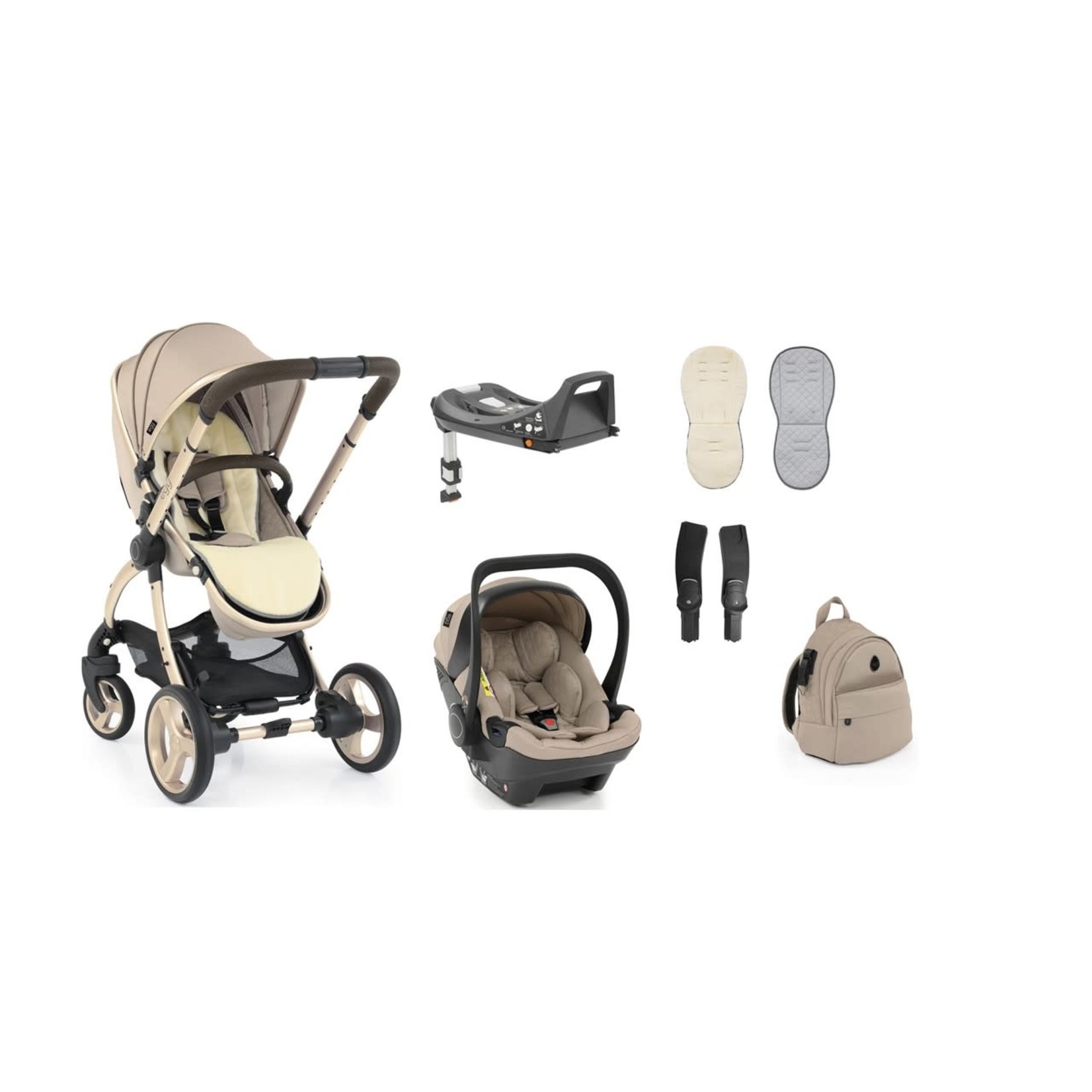 EGG EGG 2 ( 2 IN 1 ) INFANT CARSEAT TRAVEL SYSTEM  inc. ISOFIX - FEATHER