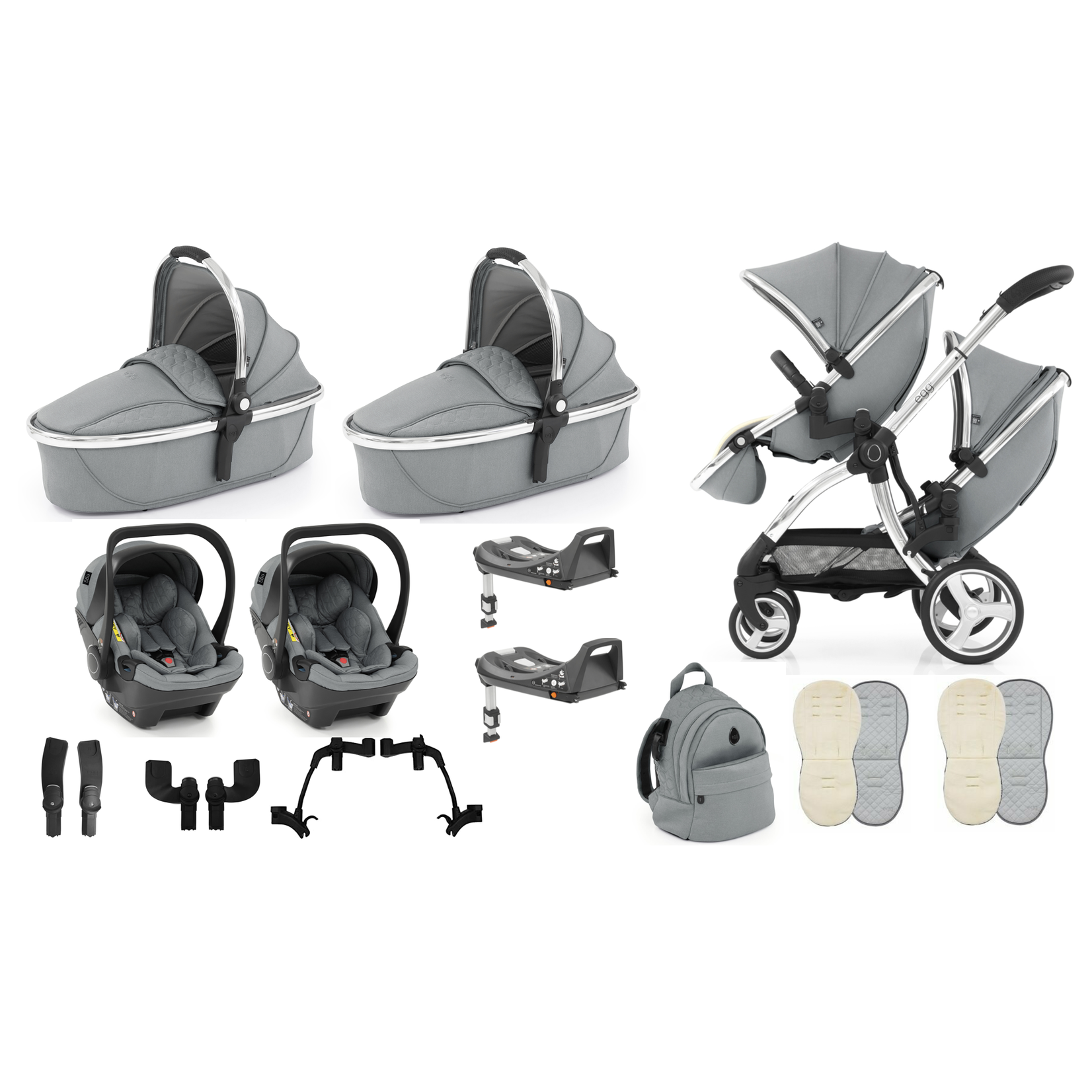 EGG 2 TWIN ( 3 IN 1 ) COMPLETE TRAVEL 