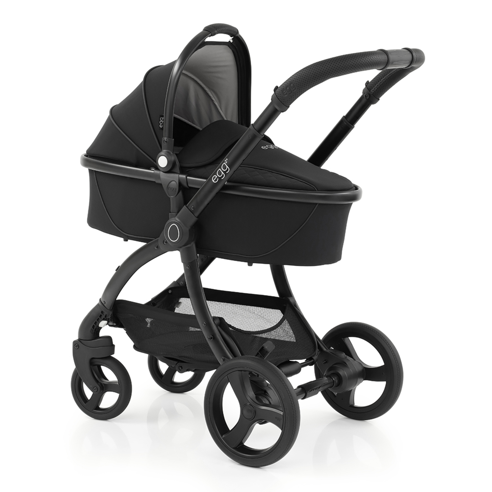 EGG EGG 2 ( 2 IN 1 ) CARRY COT TRAVEL SYSTEM - JUST BLACK ( SPECIAL EDITION)