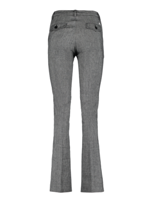 Womens Grey Flared Trousers