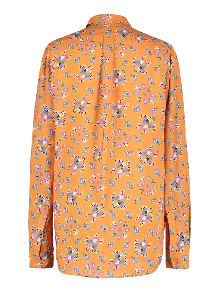 SIS by Spijkers en Spijkers Blouse with orange TURTLE print