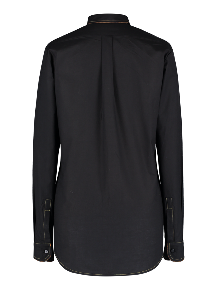 SIS by Spijkers en Spijkers Black blouse with cloud collar