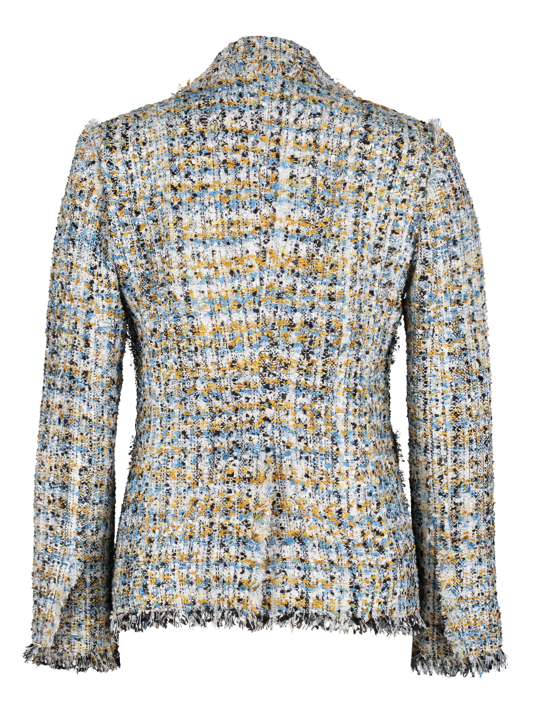 SIS by Spijkers en Spijkers Blue yellow tweed jacket