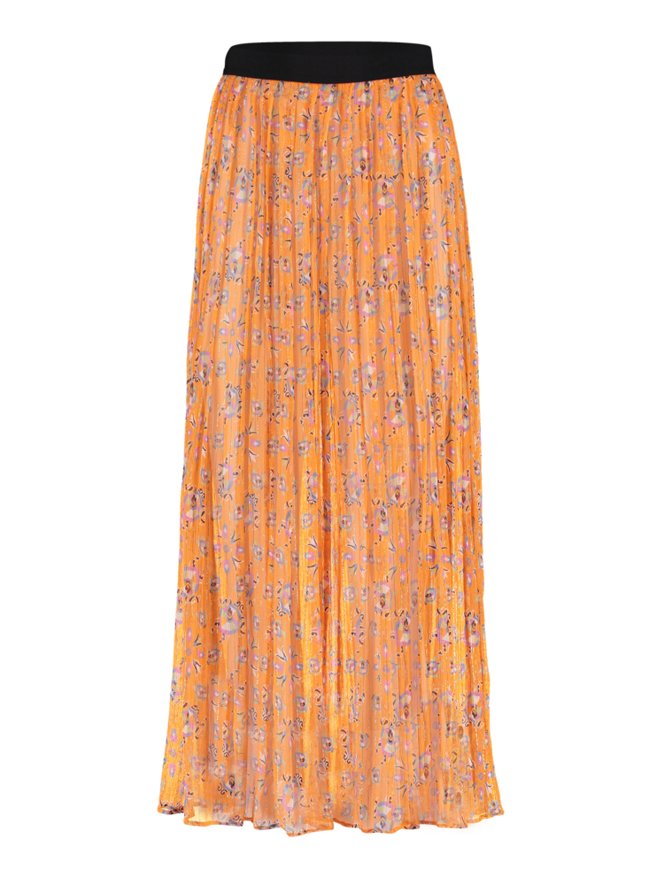 SIS by Spijkers en Spijkers Transparent skirt with orange TURTLE print