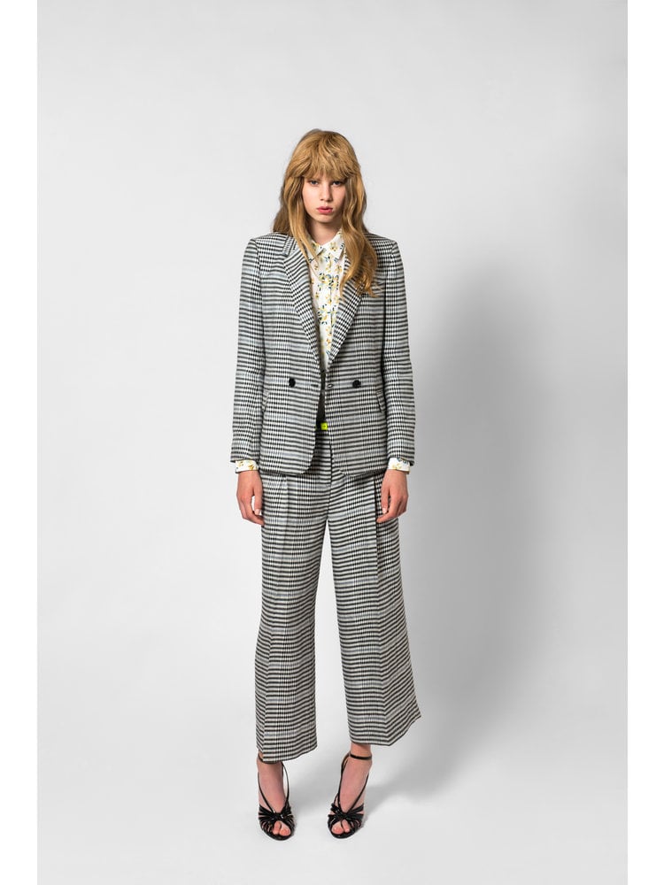 SIS by Spijkers en Spijkers checkered pleated trousers