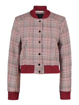 SIS by Spijkers en Spijkers checkered wool bomber jacket