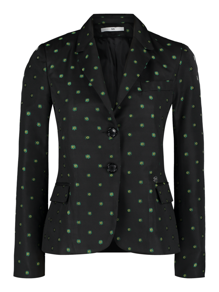 SIS by Spijkers en Spijkers Blazer met ingeweven bloemen motief