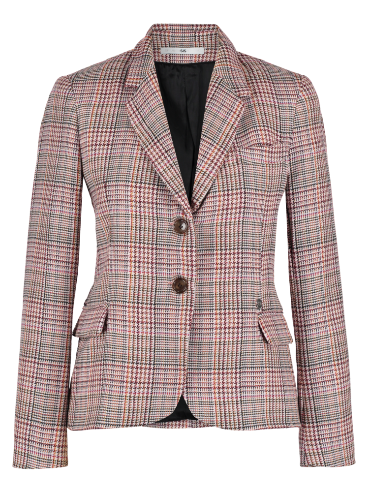 SIS by Spijkers en Spijkers Checkered wool fitted blazer