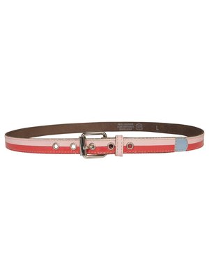 SIS by Spijkers en Spijkers leather belt with horizontal stripes