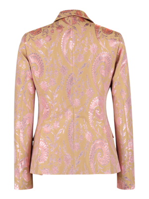 SIS by Spijkers en Spijkers pink blazer in shiny jacquard