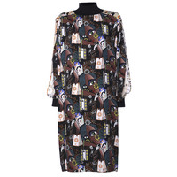 564 Q SLIT SLEEVE DRESS