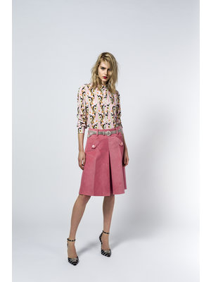 Blouse with rose graphic FLOWER print