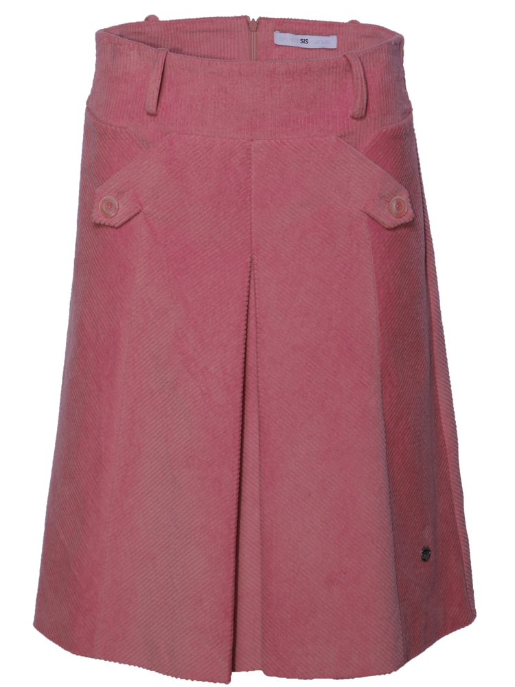 SIS by Spijkers en Spijkers Ribcord rok in rose kleur