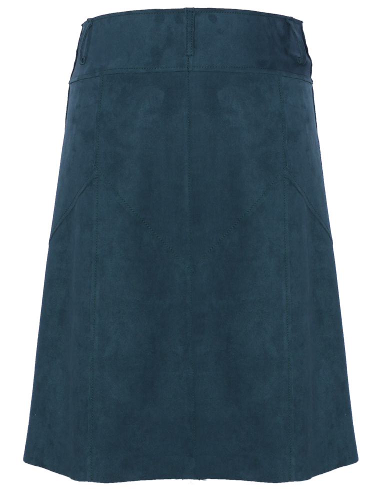 SIS by Spijkers en Spijkers Suede doorknoop rok groen