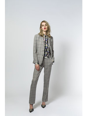 SIS by Spijkers en Spijkers checked waisted blazer