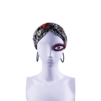 Hairband  in green love print