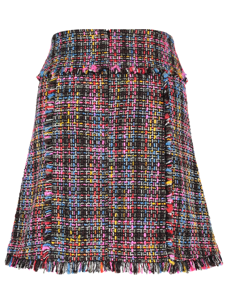 Multicolour tweed rok