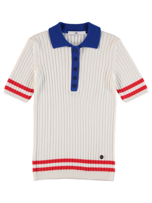 SIS by Spijkers en Spijkers Polo knit top wit