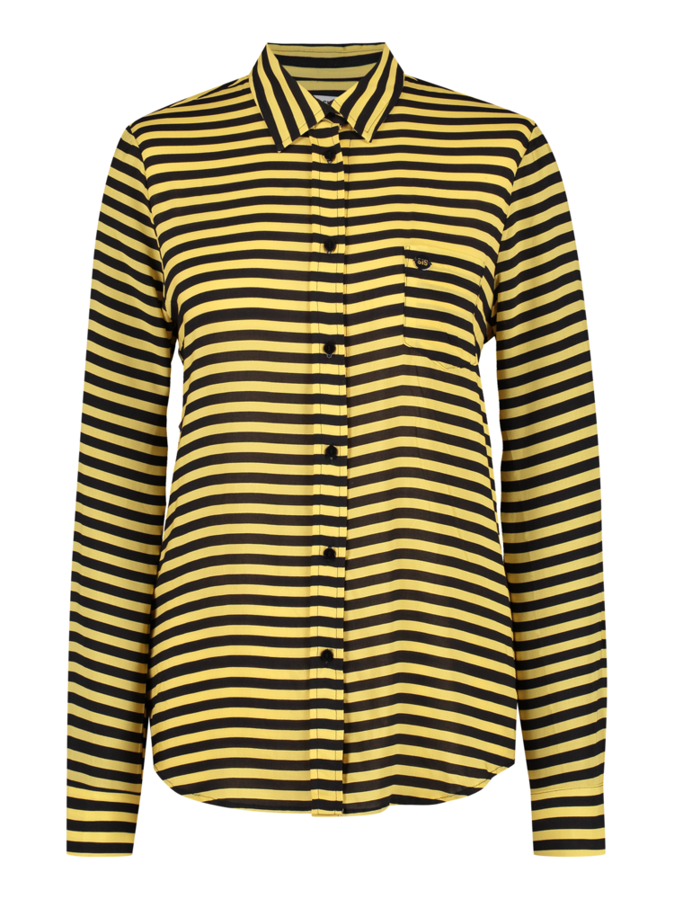 SIS by Spijkers en Spijkers Blouse yellow black stripe