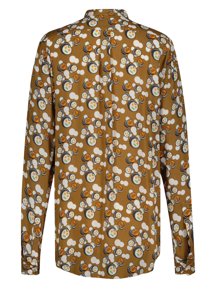 SIS by Spijkers en Spijkers Blouse with brown KEYCHAIN print