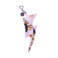 KEYCHAIN LIGHTNING GRAPHIC FLOWER PINK