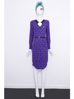 SIS by Spijkers en Spijkers Elegant dress, purple with star print