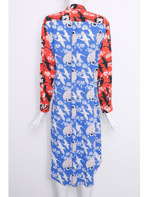 SIS by Spijkers en Spijkers Alice shirt dress with leda and the swan print