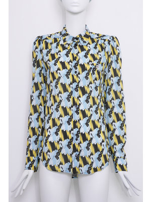 SIS by Spijkers en Spijkers Blouse with round collar in BOOM print