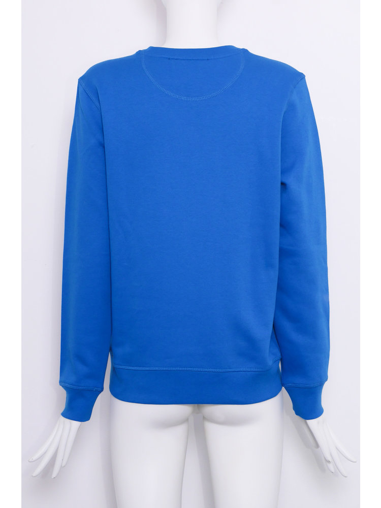 SIS by Spijkers en Spijkers Blue Sweatshirt with LOVE bird print