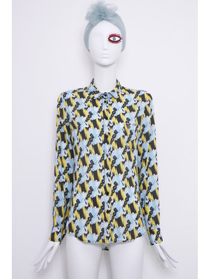 SIS by Spijkers en Spijkers Blouse met wolk kraag in BOOM print