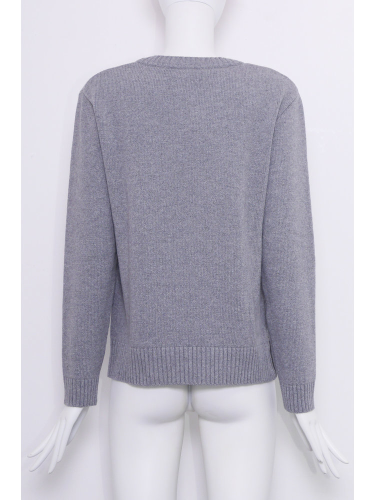 SIS by Spijkers en Spijkers Wool cashmere knitted  jumper with S