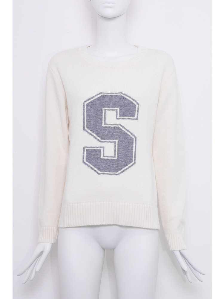 SIS by Spijkers en Spijkers Wool cashmere knitted  jumper with S