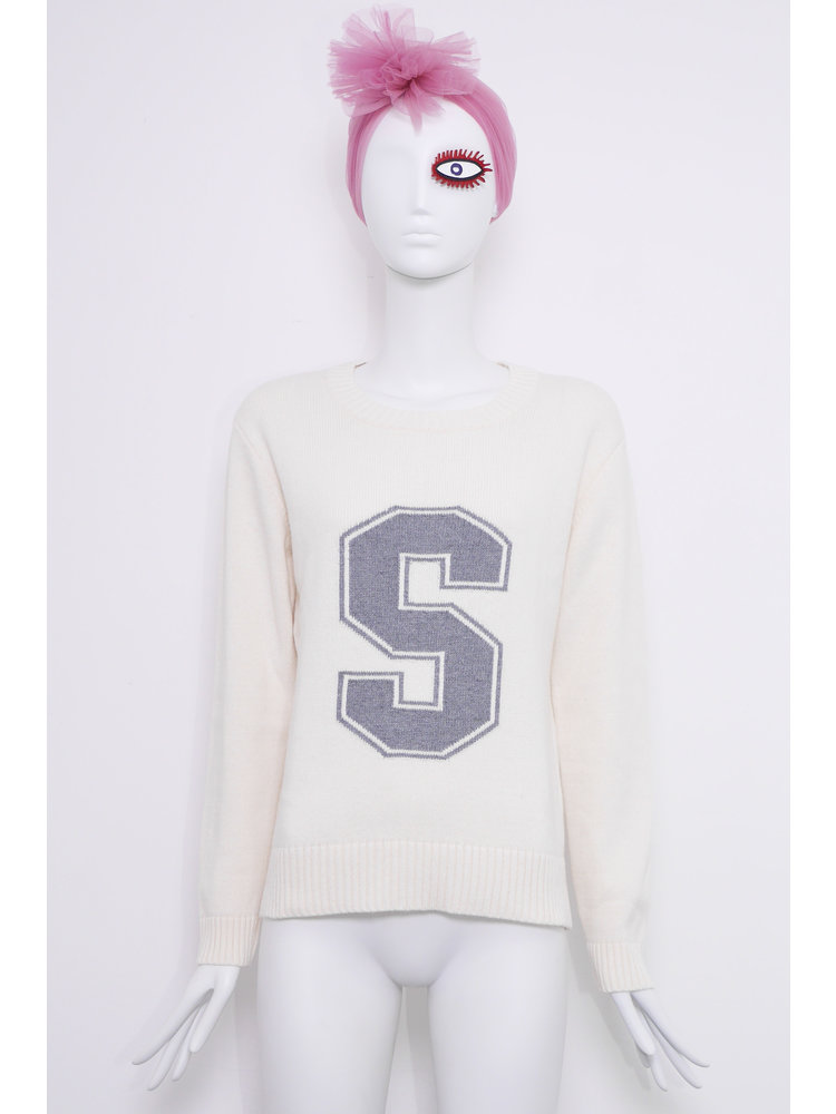 SIS by Spijkers en Spijkers Wool cashmere knitted  jumper with S