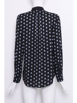 SIS by Spijkers en Spijkers Hourglass blouse zwart FLOWER DOT print