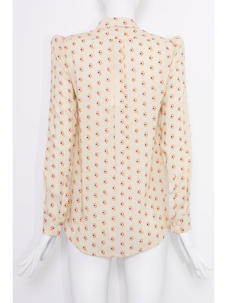 Mania blouse met FLOWER DOT print