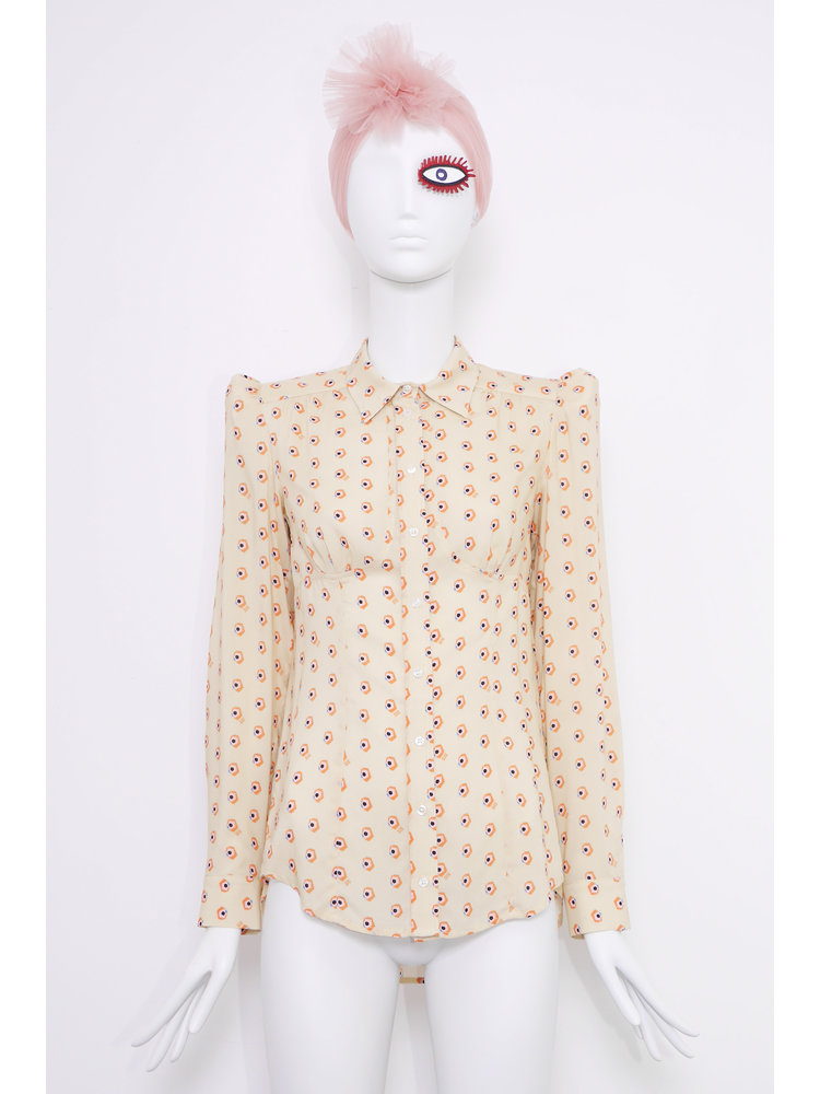 Mania blouse with fLOWER DOT print