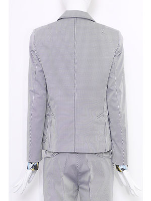 SIS by Spijkers en Spijkers Short fitted jacket striped with beautiful detail on the pockets