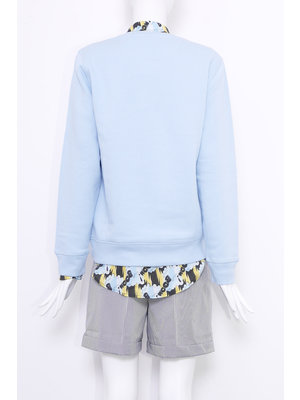 SIS by Spijkers en Spijkers Sweatshirt, baby blauw met BOOM print