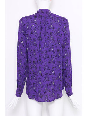 SIS by Spijkers en Spijkers Classic blouse, purple with shooting STAR  print