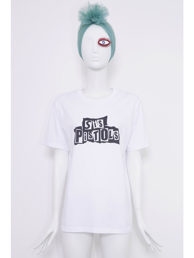 SIS by Spijkers en Spijkers cotton T-shirt with SIS PISTOLS print