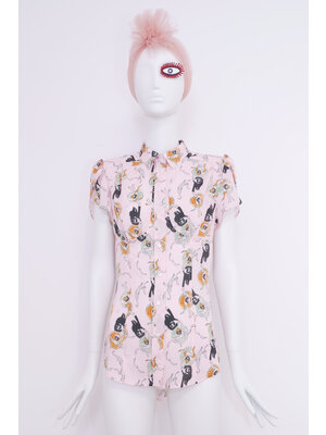 SIS by Spijkers en Spijkers Mania blouse met LET'S DANCE print